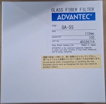 Giấy lọc sợi thủy tinh Advantec GA-55 110mm - Lọc bụi, TSS, 500°C (100 tờ/hộp)